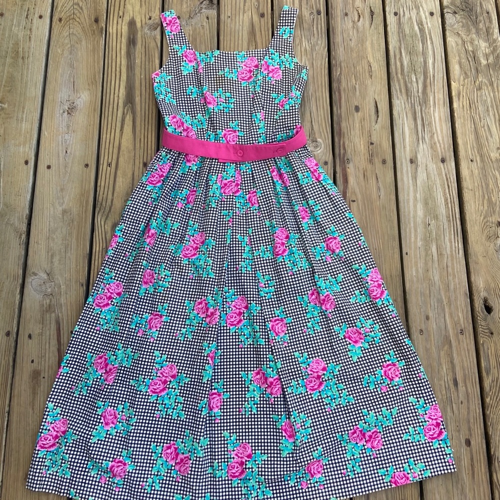 Vintage Gingham Dress